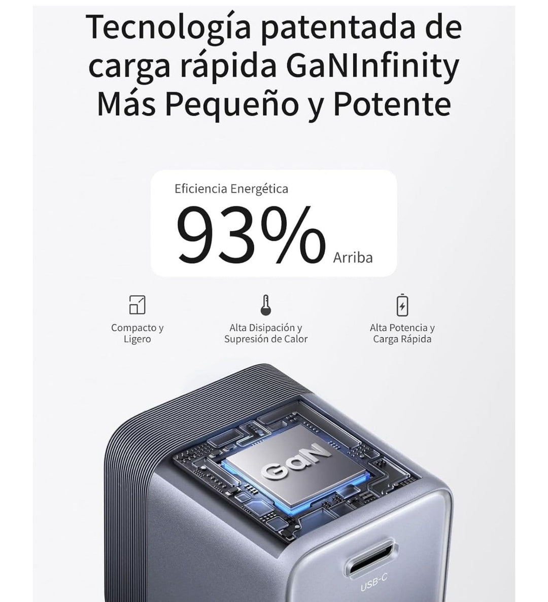 UGREEN Nexode Air 45W Cargador Tipo C GAN