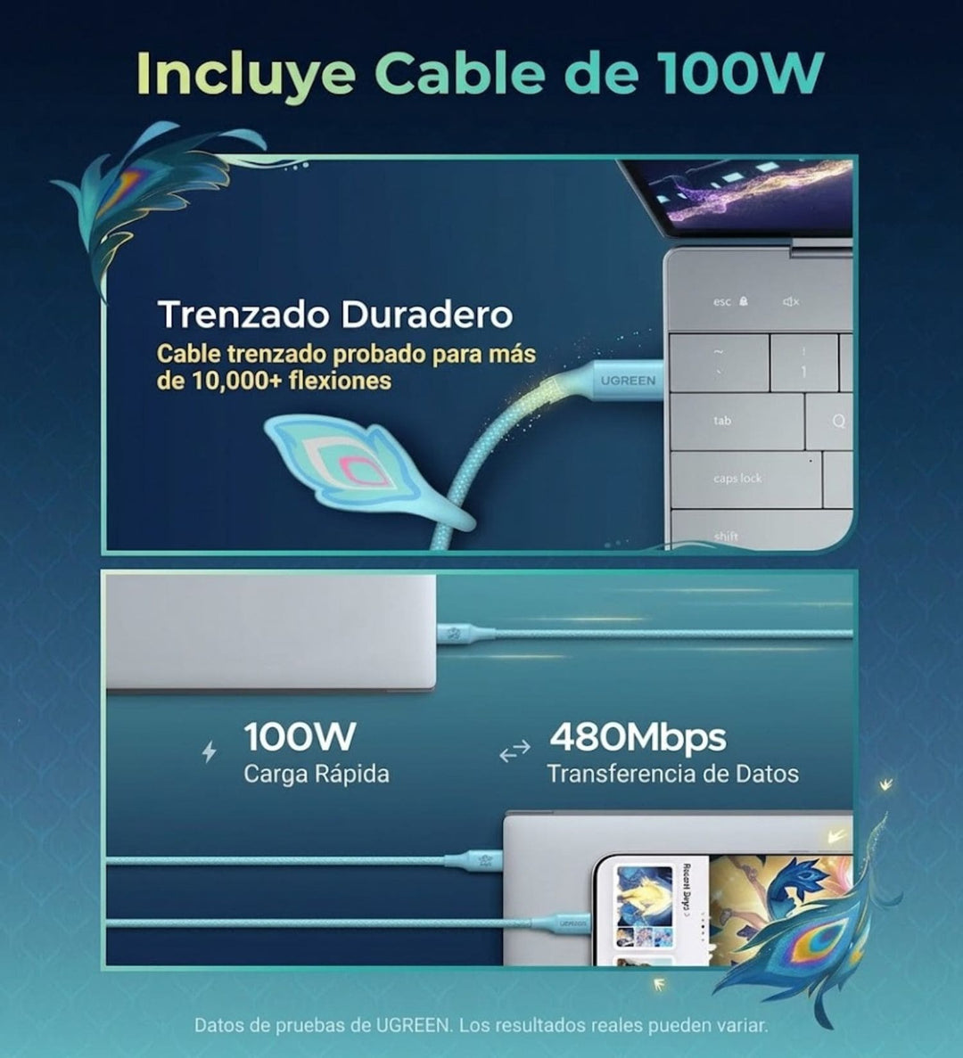 Cargador USB-C UGREEN Nexode Air de 65 W Honkai: Edición Star Rail