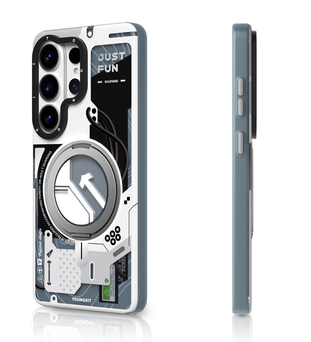 Case Youngkit Cyberpunk 360° White - Galaxy S26 Ultra (MagSafe)