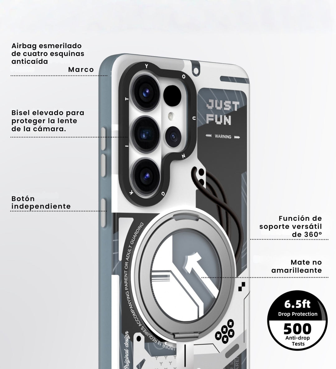 Case Youngkit Cyberpunk 360° White - Galaxy S26 Ultra (MagSafe)