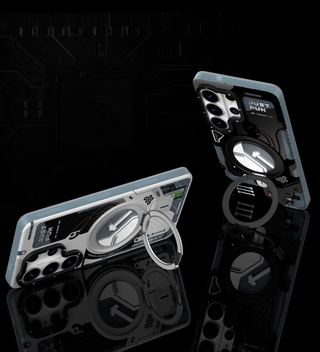 Case Youngkit Cyberpunk 360° Black - Galaxy S26 Ultra (MagSafe)