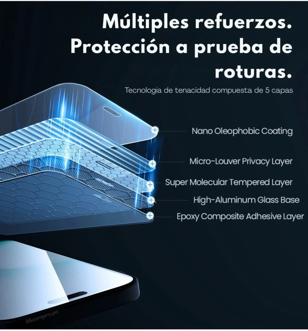 Protector de Pantalla Nillkin Antiespía Privacy Glass - iPhone 17 Pro Max