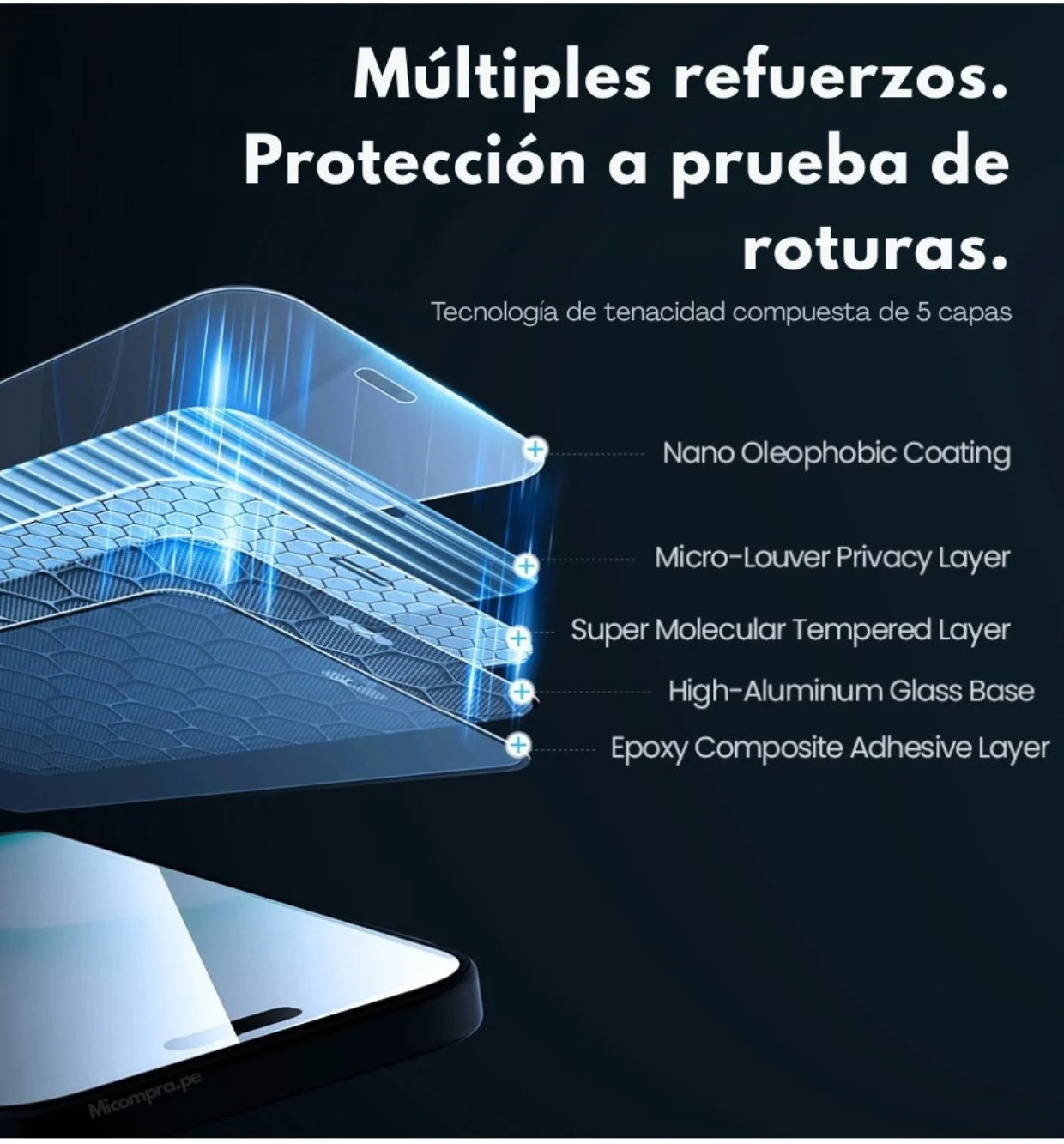 Protector de Pantalla Nillkin Antiespía Privacy Glass - iPhone 17 Pro Max