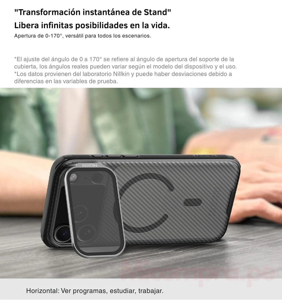 Case Nillkin CamShield CamPro Lente Clara - iPhone 17 Pro Max (Magsafe)