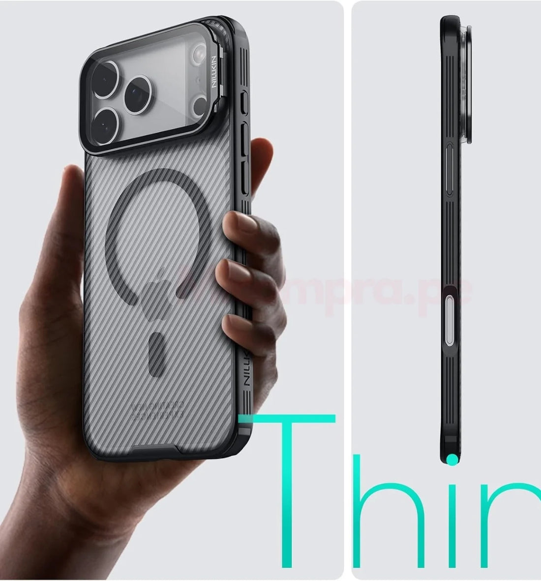 Case Nillkin CamShield CamPro Lente Clara - iPhone 17 Pro Max (Magsafe)