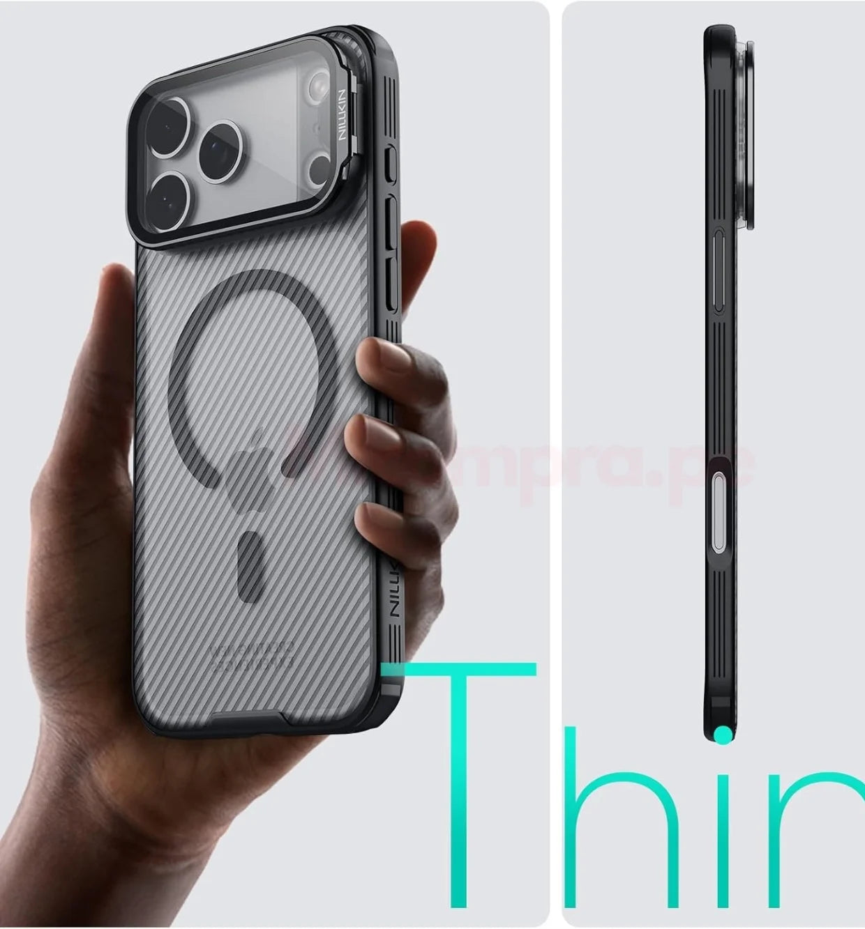 Case Nillkin CamShield CamPro Lente Clara - iPhone 17 Pro Max (Magsafe)