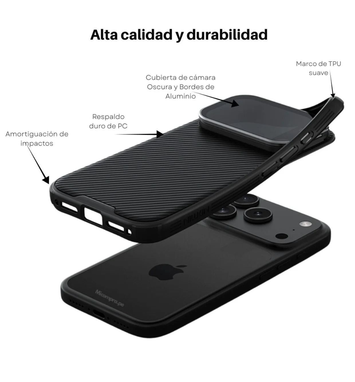 Case Nillkin CamShield CamPro Lente Oscura - iPhone 17 Pro Max (Magsafe)