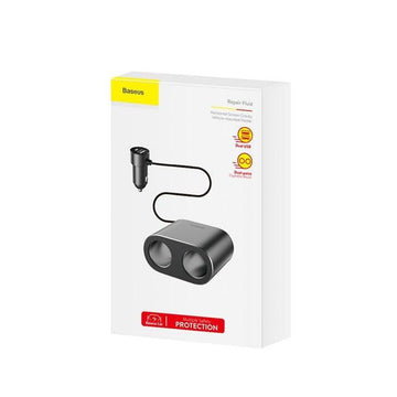 Baseus Car Charger  Splitter Cigarerra Dual Usb 2 Puertos