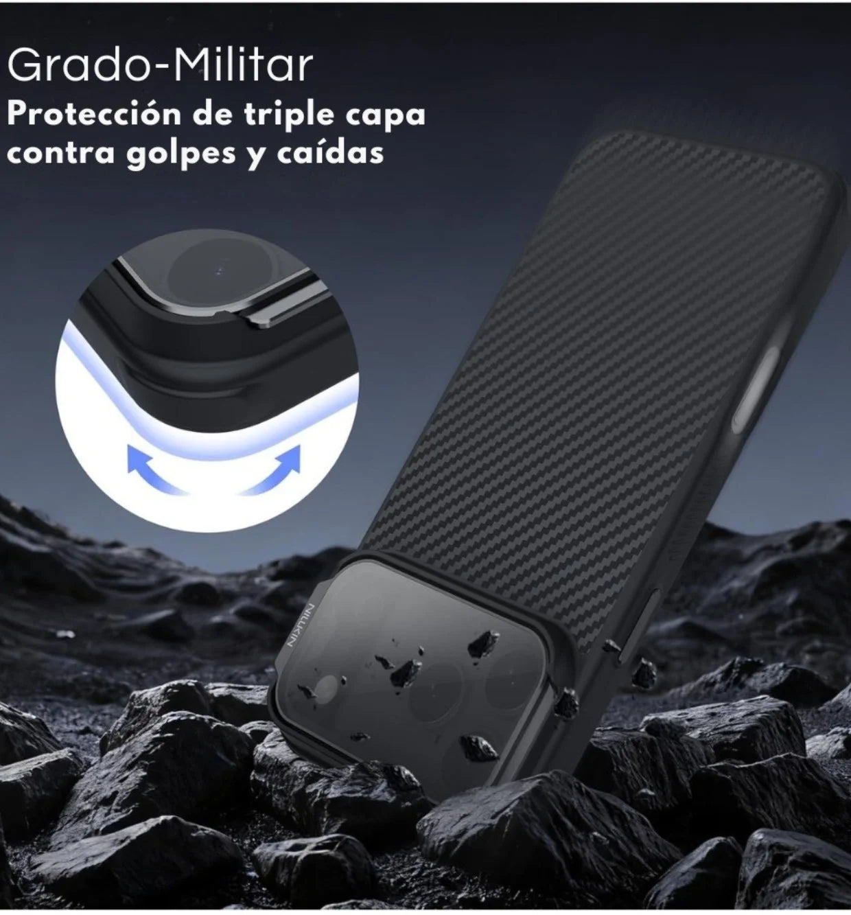Case Nillkin CarboProp Kevlar® - iPhone 17 Pro Max (MagSafe)