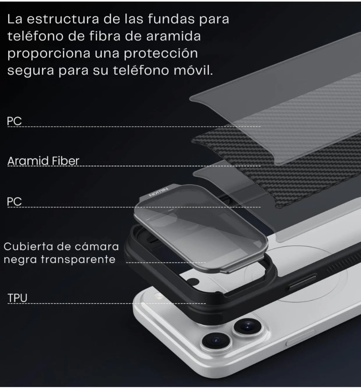 Case Nillkin CarboProp Kevlar® - iPhone 17 Pro Max (MagSafe)