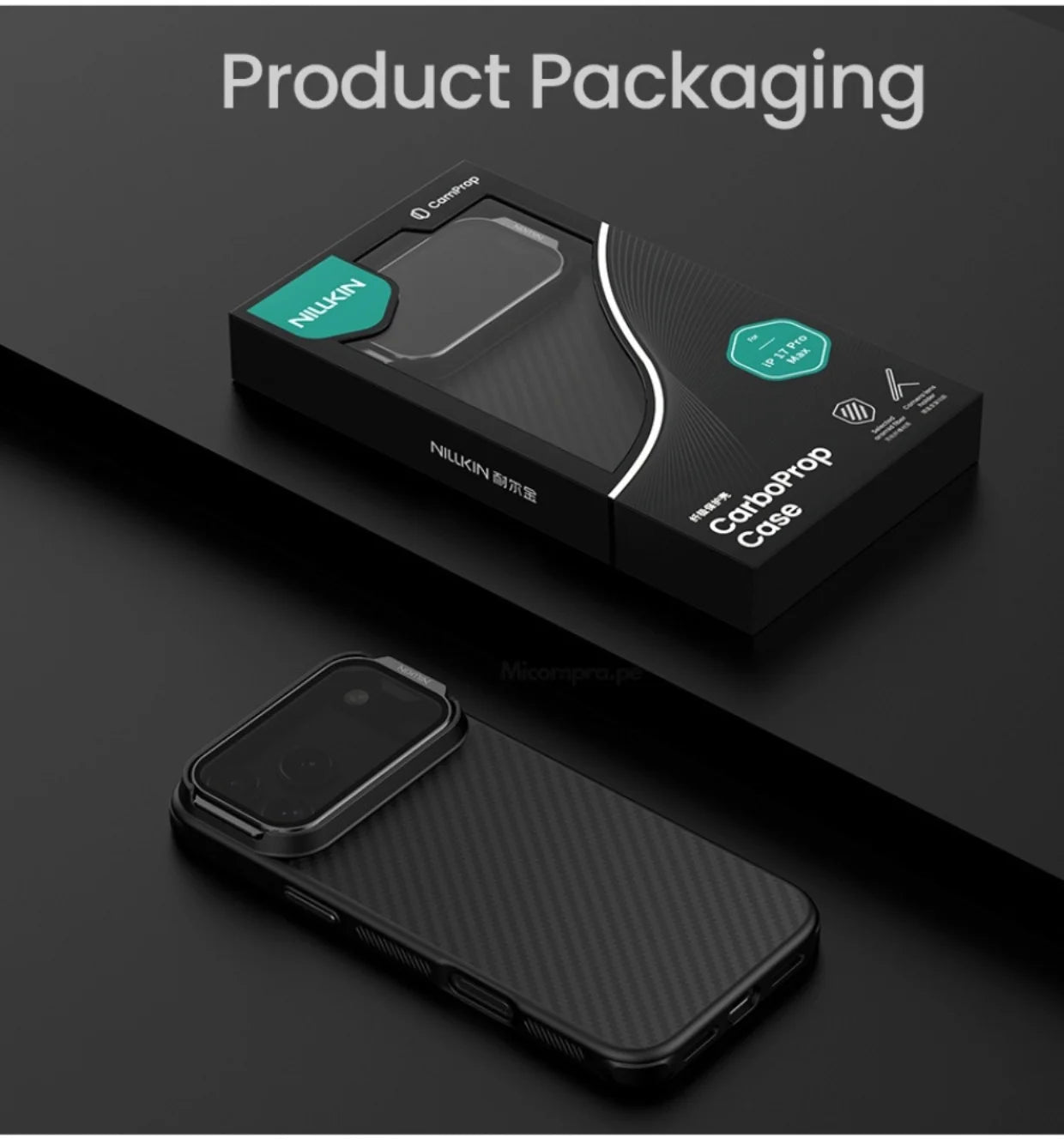 Case Nillkin CarboProp Kevlar® - iPhone 17 Pro Max (MagSafe)