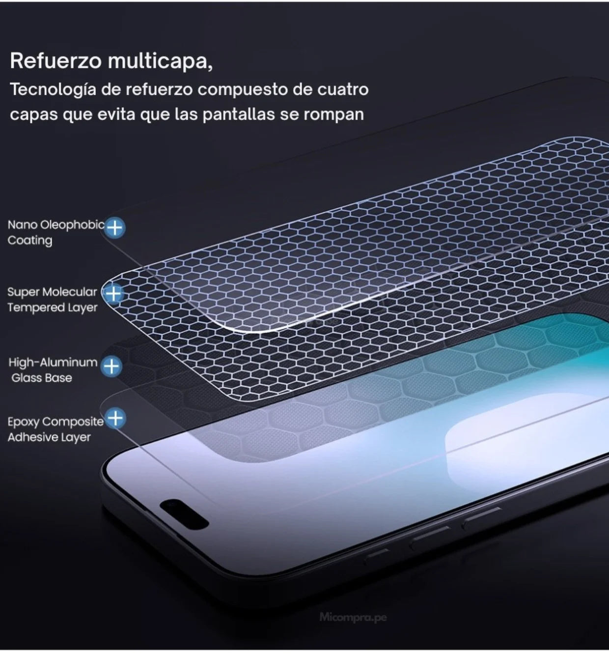 Protector de Pantalla Nillkin Glas Premium H+Pro - iPhone 17 Pro Max