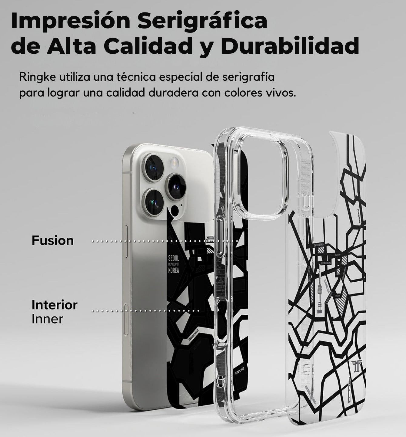 Case Ringke Fusion Design [Seoul Map] - iPhone 16 Pro Max