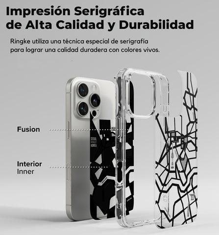 Case Ringke Fusion Design [Seoul Map] - iPhone 16 Pro Max