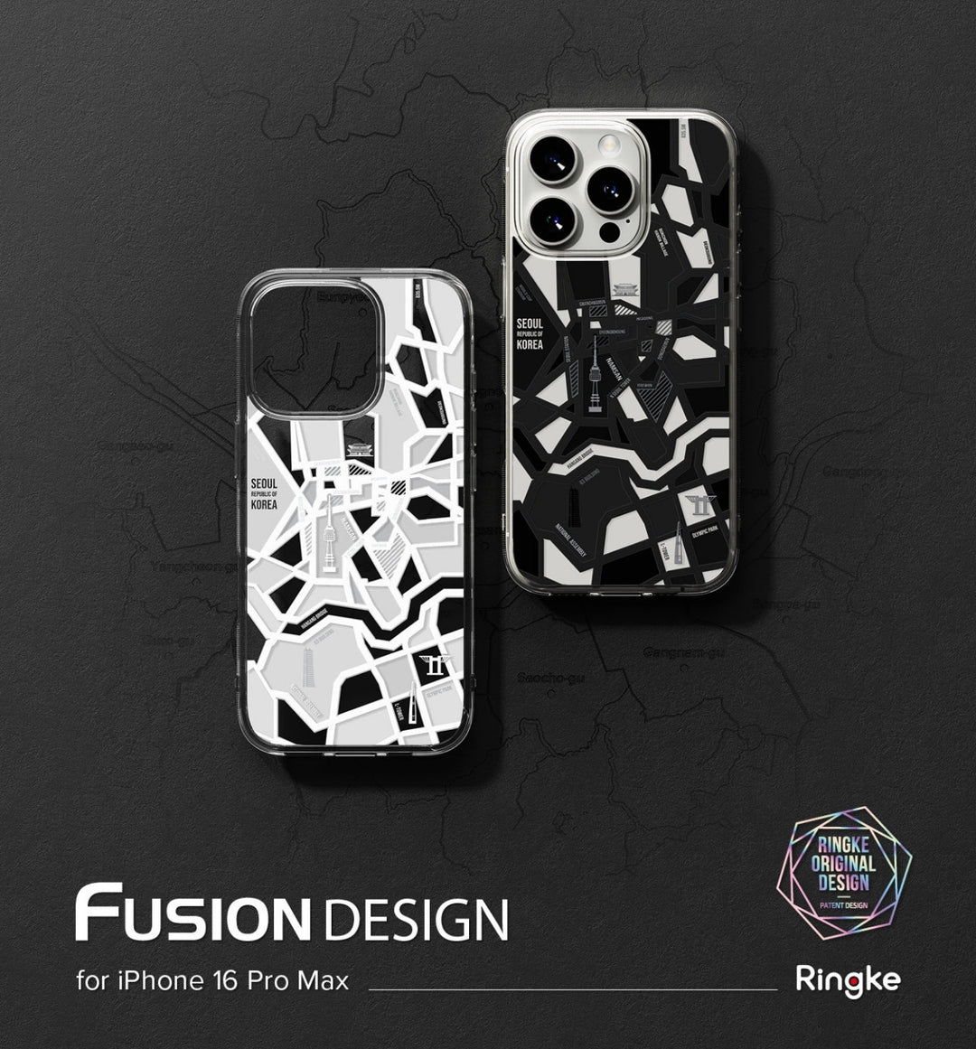 Case Ringke Fusion Design [Seoul Map] - iPhone 16 Pro Max