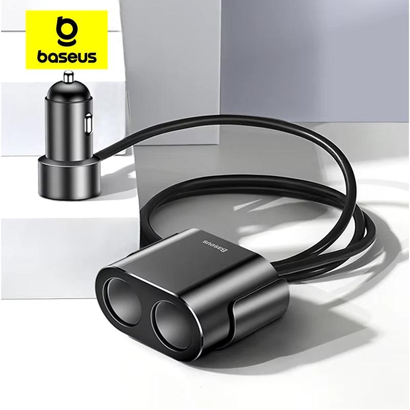 Baseus Car Charger  Splitter Cigarerra Dual Usb 2 Puertos