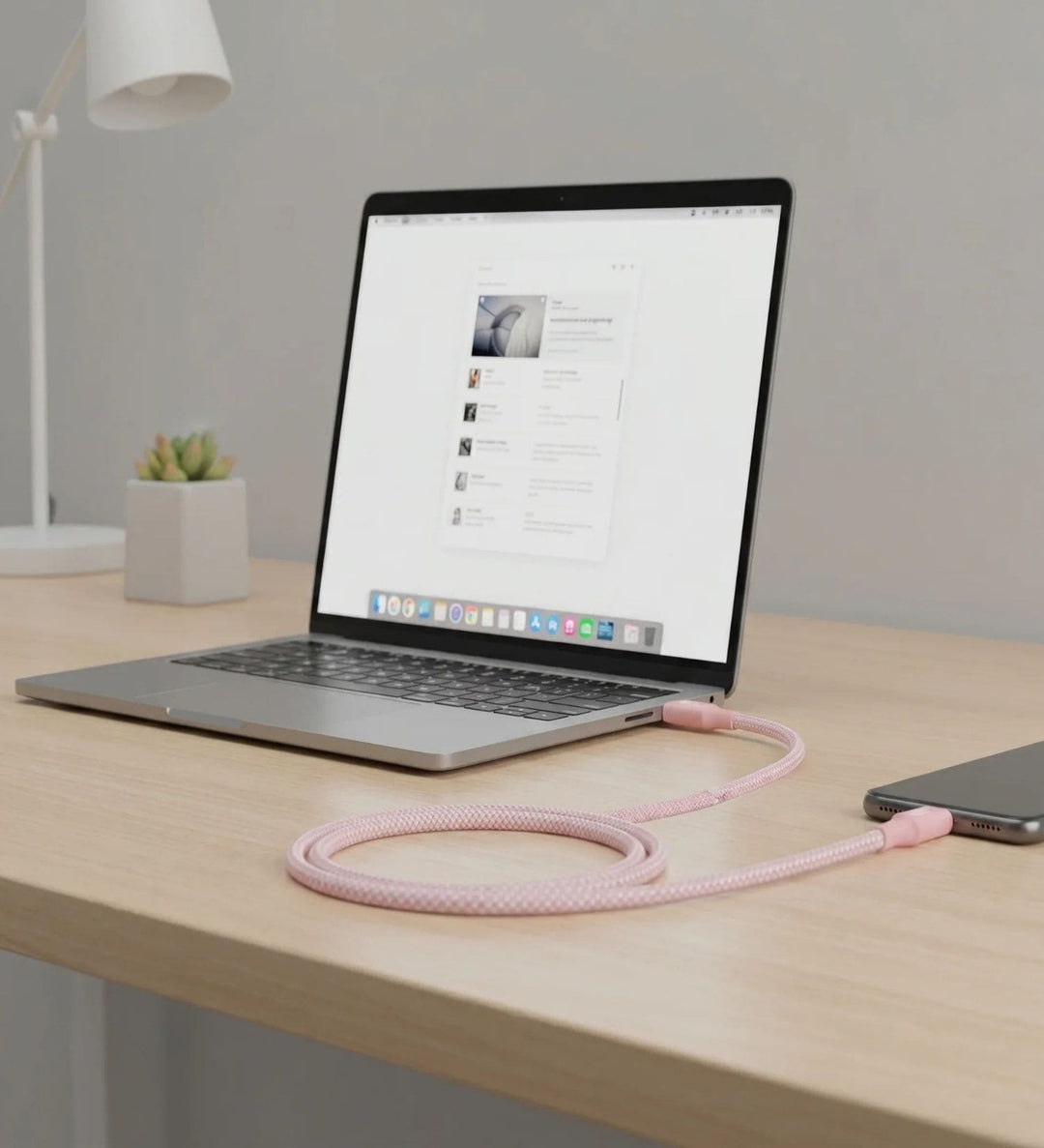 Cable USB-C A USB-C 100W 5A Carga Rapida Ugreen Pink