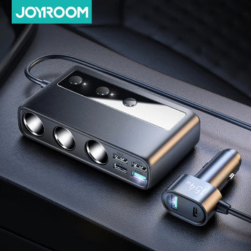 Adaptado Joyroom 154W | Divisor de Encendedor con 9 Puertos, Carga Rápida PD 3.0