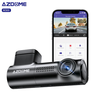 Dash Cam AZDOME M330 | 1296P con Control de Voz, WiFi y Grabación en Bucle