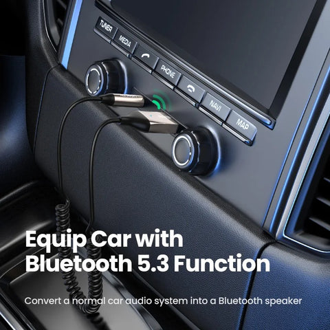 UGREEN Adaptador auxiliar Bluetooth 5.3 para Auto