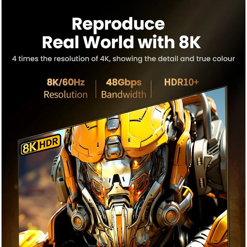 UGREEN Cable HDMI 8K/60Hz 48Gbps, Dolby Vision, HDCP2.3 para PS5, Cable Ultra alta velocidad