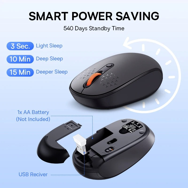 Baseus Mouse inalámbrico Bluetooth and 2.4G
