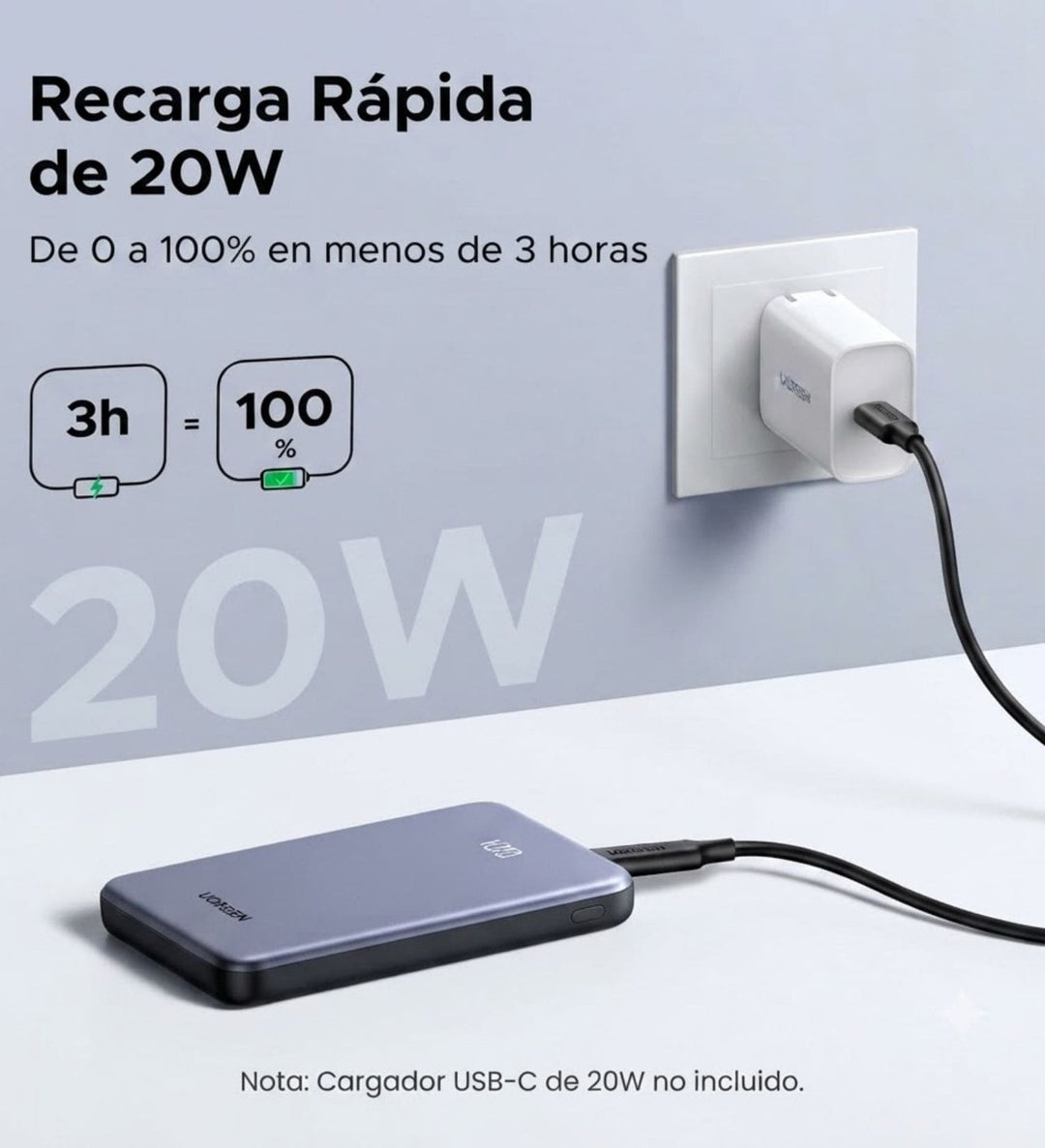 Power Bank UGREEN Zapix Series 10000mAh 20W