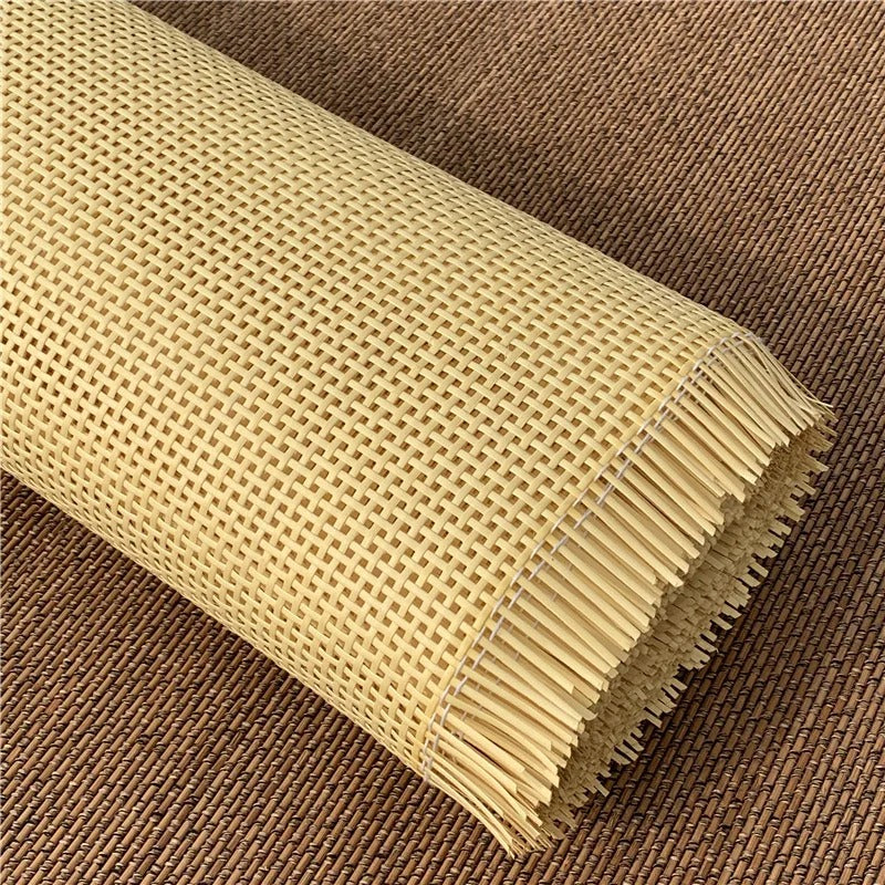 Rollo de Ratan correas de caña de mimbre a cuadros de plástico indonesio