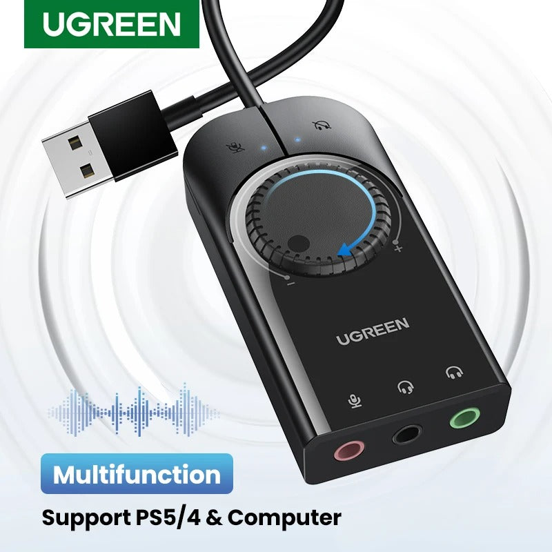 Ugreen Adapatdor de Audio Usb