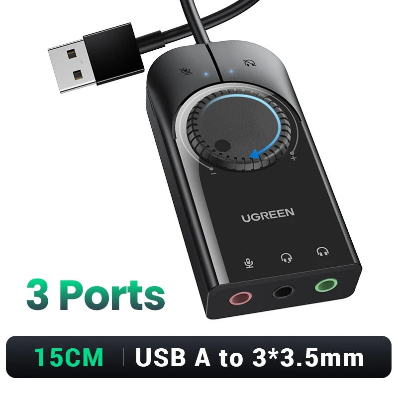 Ugreen Adapatdor de Audio Usb