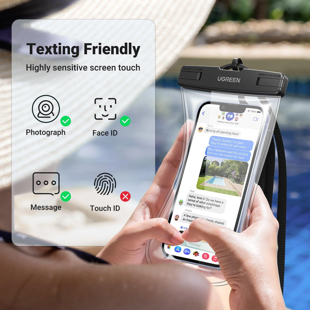 UGREEN funda impermeable 7,2 pulgadas IPX8 para teléfonos