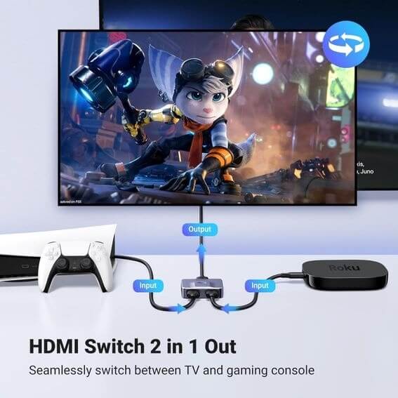 Ugreen HDMI 2.0 Bidireccional Switch 4K@60Hz