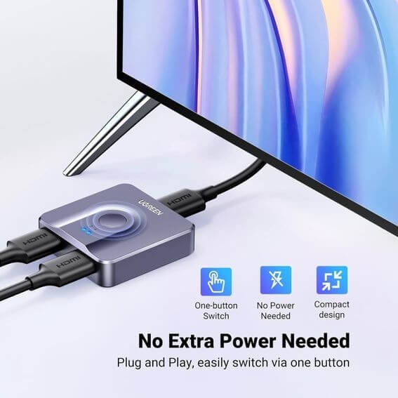 Ugreen HDMI 2.0 Bidireccional Switch 4K@60Hz