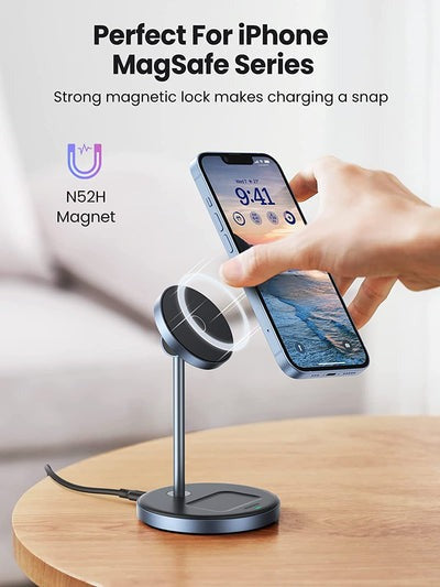 UGREEN Estación de carga magnética 2 en 1 para iPhone y AirPods