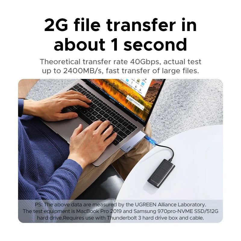 UGREEN USB-C HUB 6 en 2 tipo C a 4K HDMI Thunderbolt 3 USB3.0 para MacBook Pro Air