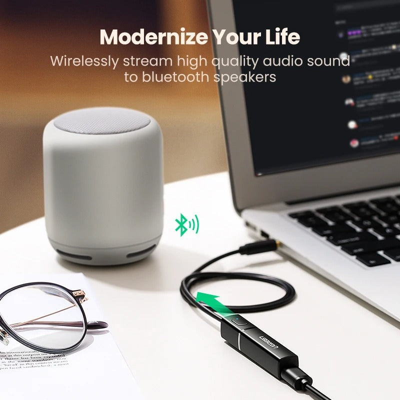 Adaptador optico transmisor Bluetooth Ugreen para TV, auriculares, PC, PS4