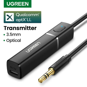Adaptador optico transmisor Bluetooth Ugreen para TV, auriculares, PC, PS4