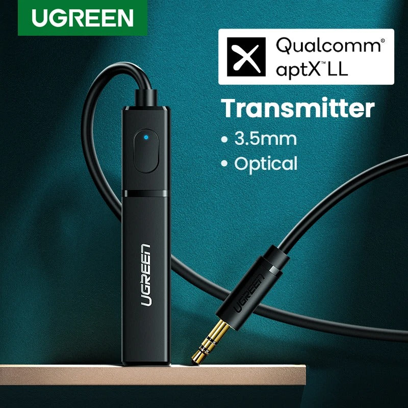 Adaptador optico transmisor Bluetooth Ugreen para TV, auriculares, PC, PS4
