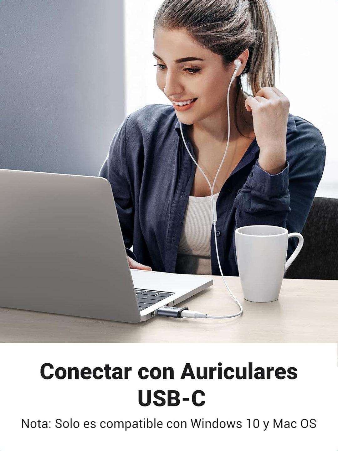 OTG UGREEN Adaptador USB C Hembra a USB A Macho