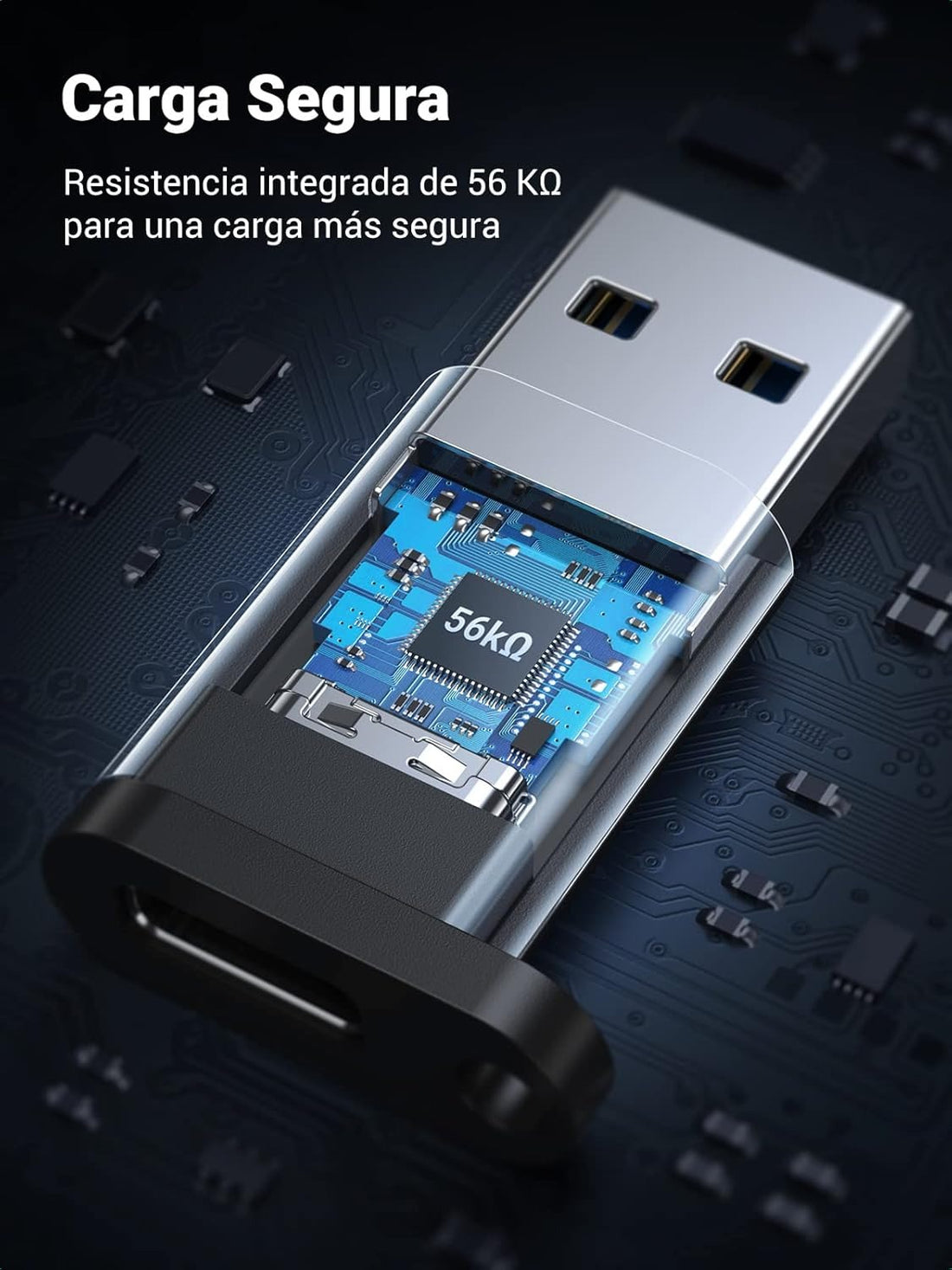 OTG UGREEN Adaptador USB C Hembra a USB A Macho