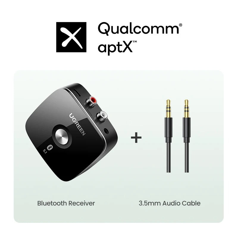 UGREEN receptor de Audio con Bluetooth 5,1