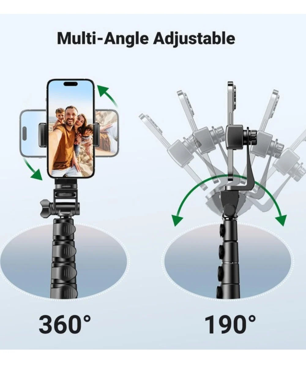 Trípode Selfie Stick Ugreen LP680 con soporte y control Bluetooth