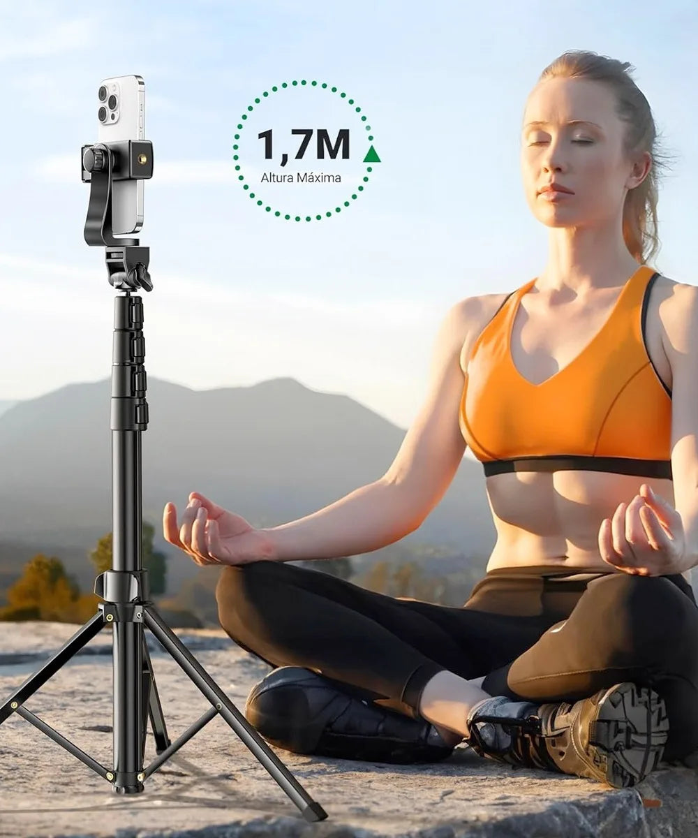 Trípode Selfie Stick Ugreen LP680 con soporte y control Bluetooth
