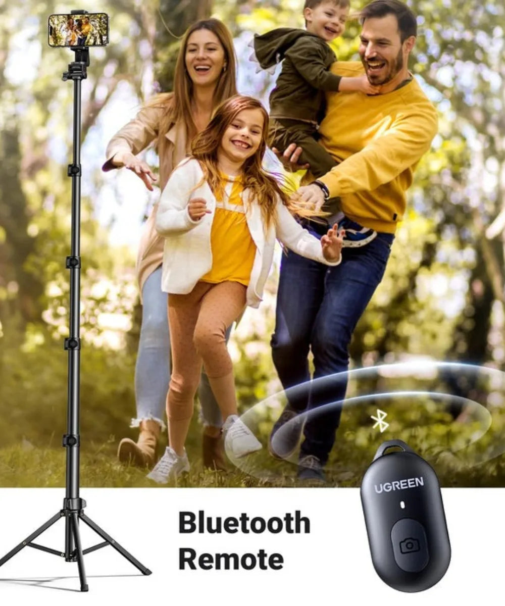 Trípode Selfie Stick Ugreen LP680 con soporte y control Bluetooth