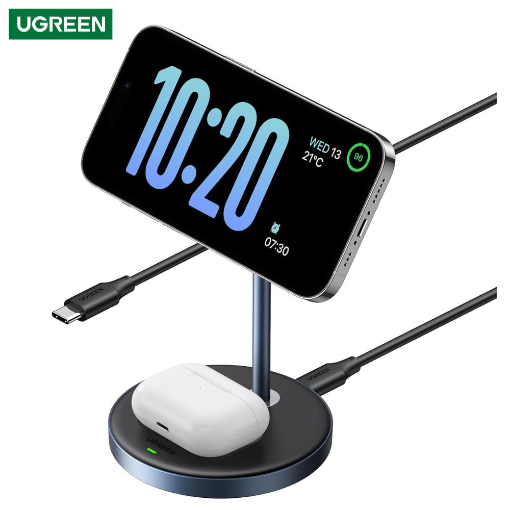 UGREEN Estación de carga magnética 2 en 1 para iPhone y AirPods