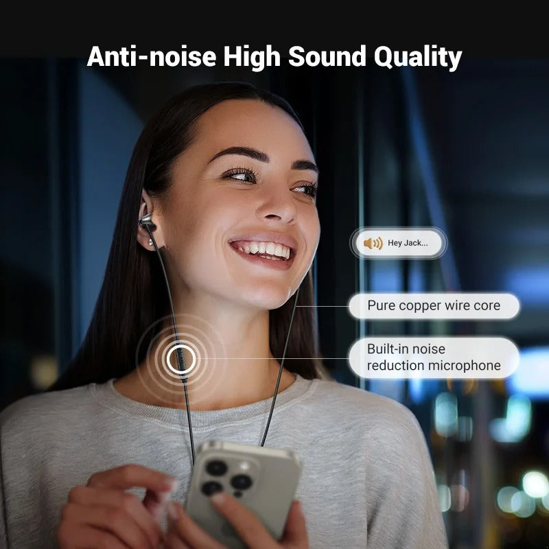 Auriculares UGREEN Estéreo HiFi con cable USB tipo C con micrófono