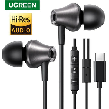 Auriculares UGREEN Estéreo HiFi con cable USB tipo C con micrófono
