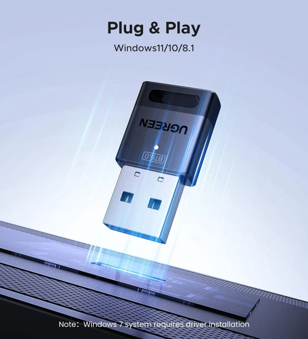 Adaptador USB Ugreen Bluetooth 6.0 para Pc/Laptop