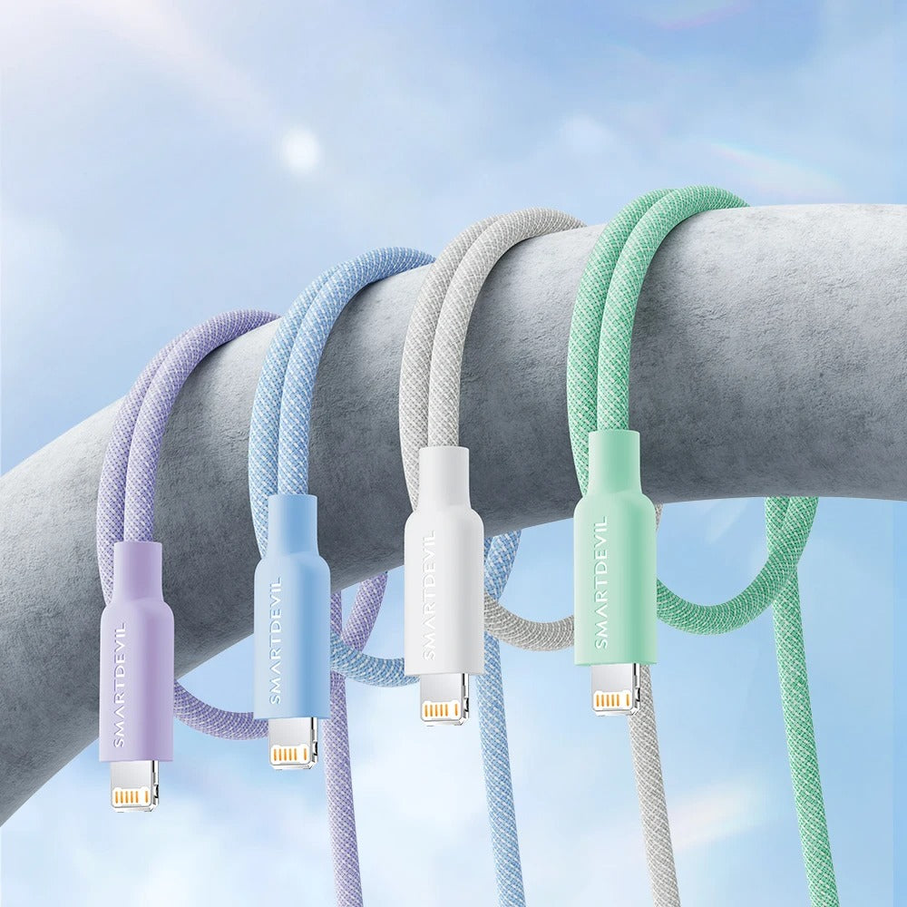 SmartDevil-Cable USB PD de carga rápida, Cable de datos tipo C, 20W