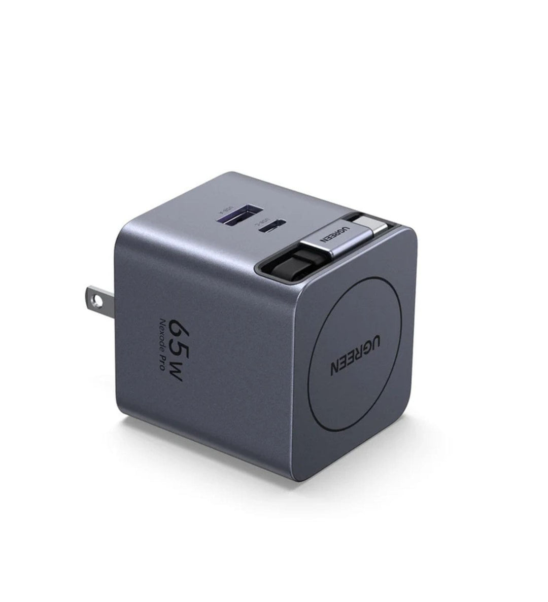 Cargador rápido UGREEN Nexode Pro GaN Retráctil de 65 W